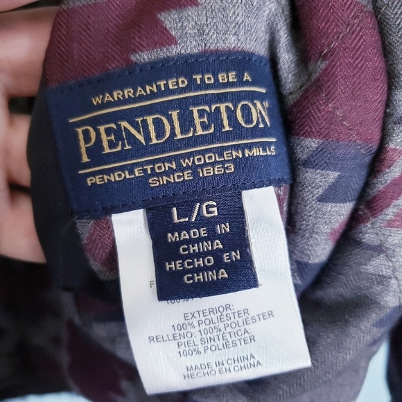 Pendleton Western Faux Fur Reversible Jacket Coat - Picture 4 of 7